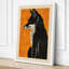 Striped Cat in Profile Art Deco - Wrapped Canvas-1217363331-1217363338