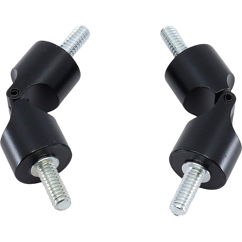 Meriville Hinged Elbow Connector, 2 pcs, 0.75", Black