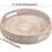 Handwoven Rattan Nesting Tray Set of 3 with Handles for Serving & Decor