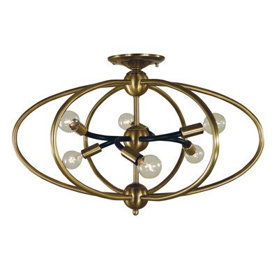 Plafonnier 6 lumières Camareon par Corrigan Studio®