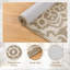 Tapis rond rond résistant aux taches beige-1970187155