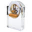 Roman Numeral Glass Mechanical Tabletop Clock