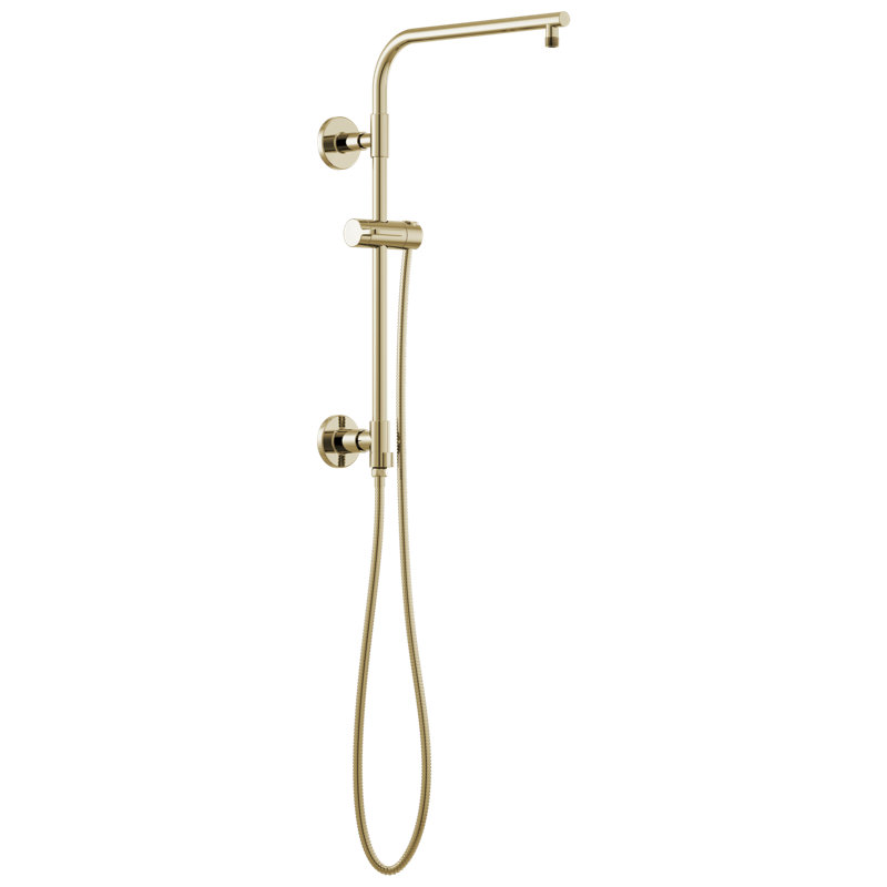 Essential™ Euro Round Shower Column, Polished Nickel