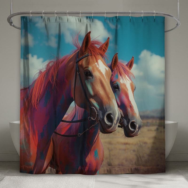 Rideaux de douche colorés, 70 po l x 72 po H