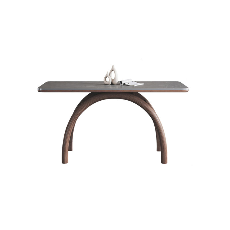 Nordic home rectangular dining table, 29.52"H x 55.11"L x 31.49"W