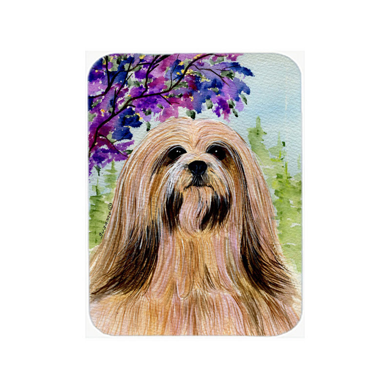 Planche à découper en verre Lhasa Apso