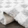 Atiran Checkered Plush Pile Gray Area Rug