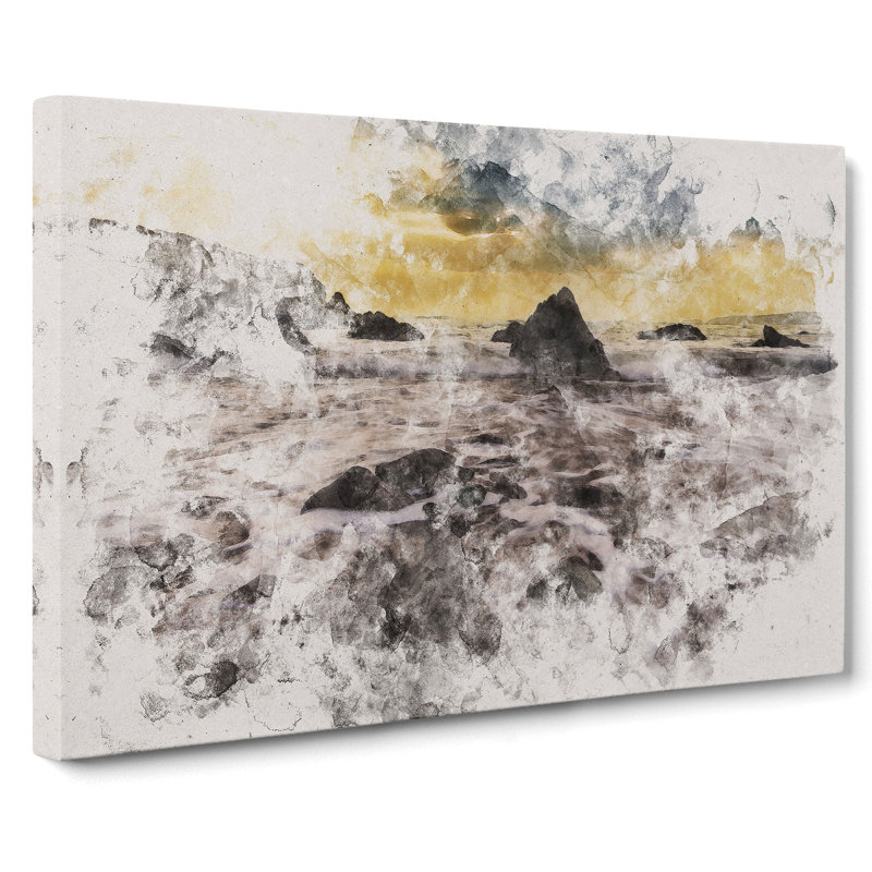 Beach View - Wrapped Canvas, 60cm H x 91cm W x 3cm D