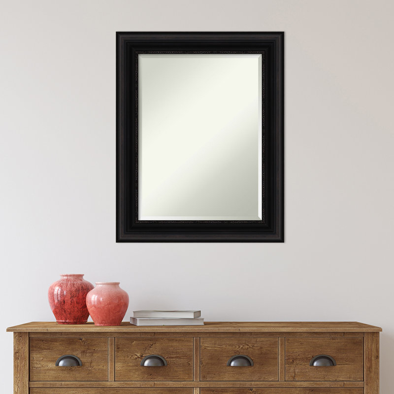 Miroir mural Warren, Noir, 29,5 po x 23,5 po