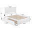Lit plateforme en bois massif Nantucket avec pied de lit et gigogne-126308749-120232358