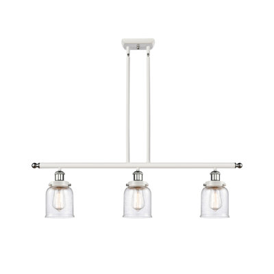 Luminaire suspendu linéaire à 3 lumières pour îlot de cuisine Haru