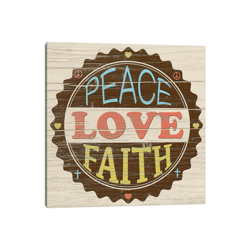 Seal of Love by Alonzo Saunders - Wrapped Canvas Typography, 93.98 cm H x 93.98 cm W x 1.91 cm D