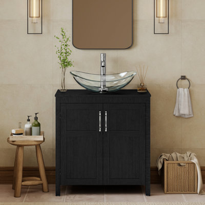 30" Free-Standing Modern Single Bathroom Vanity With Sink
