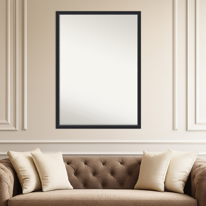 Miroir mural Bethany, 29 po x 40 po, Noir