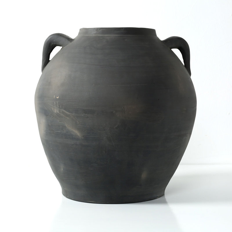 Approx.15" Earthy Pottery Vase with Two Handles