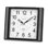 Moonbeam Modern & Contemporary Analog Quartz Movement / Crystal Tabletop Clock with Alarm in Black/Gun Metal