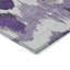 Tapis intérieur / extérieur en polyester tissé à la machine à motif abstrait mâle Mauve-95997922