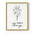 Simple Things Sketch Framed Print - Solid Wood
