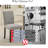 Upholstered Dining Chairs, Fabric Room Chair With Nailhead Trim And Sturdy Wood Legs-1950585902