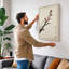 Blossom Branch Japandi - Wrapped Canvas-1901046684-1901046685