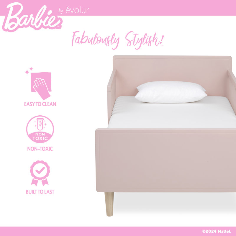 Barbie Los Altos Toddler Bed, Blush Pink