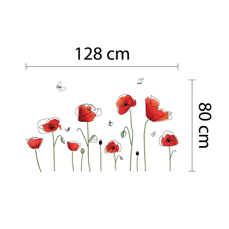 Plants & Flowers Non-Wall Damaging Wall Decal