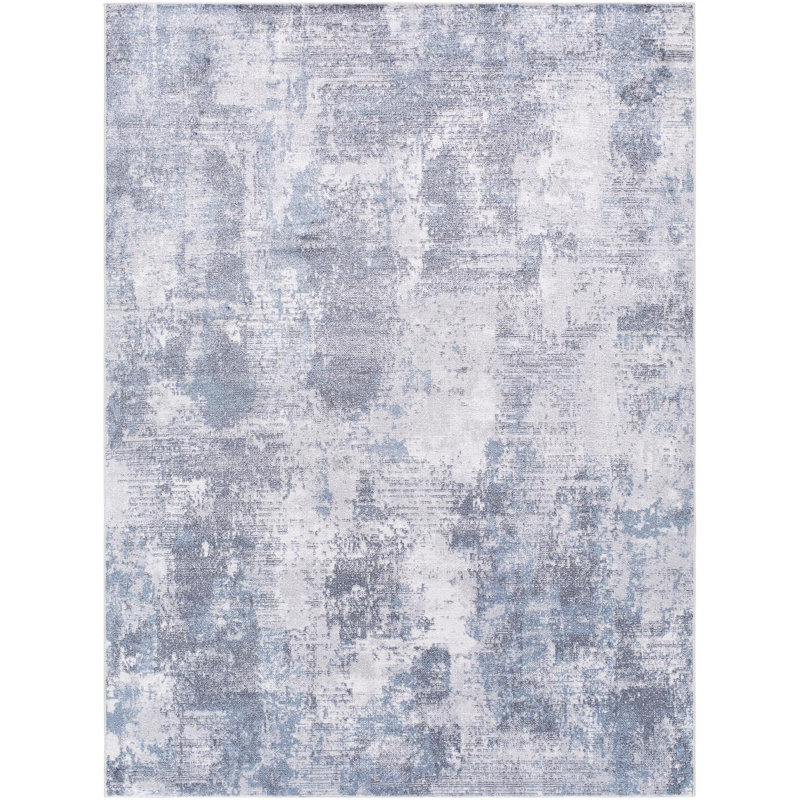 Janiaha Washable Abstract Indoor Rug, Rectangle 6'7" x 9'