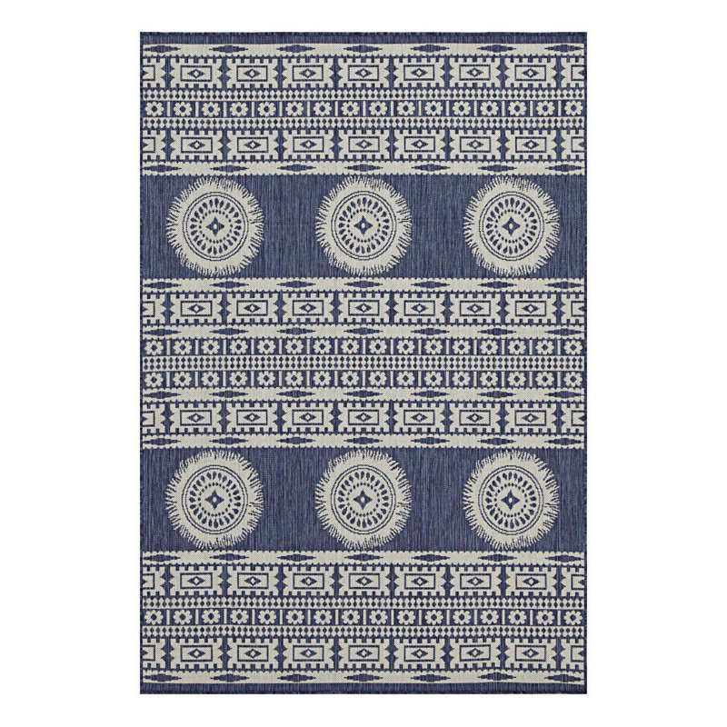 Tapis moderne intérieur / extérieur, Rectangle 5 pi 3 po x 7 pi 3 po
