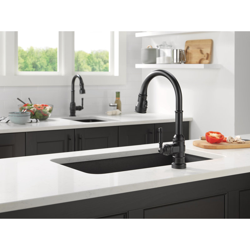 Broderick Pull Down Touch Single Handle Kitchen Faucet With Accessories