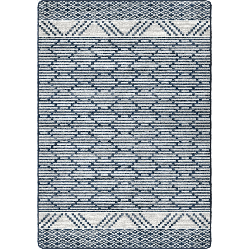 Menahga Abstract Indoor Rug, Rectangle 5' x 8'