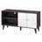 Amidon TV Stand for TVs up to 47.3", with 2 Storage Shelves& 1 Cabinet, Modern Entertainment Centre for TV in Living Room in Brown-1084555739-1167088055