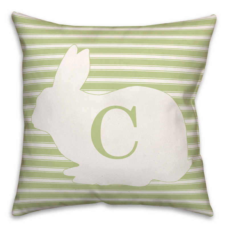 Striped Reversible Throw Pillow, C