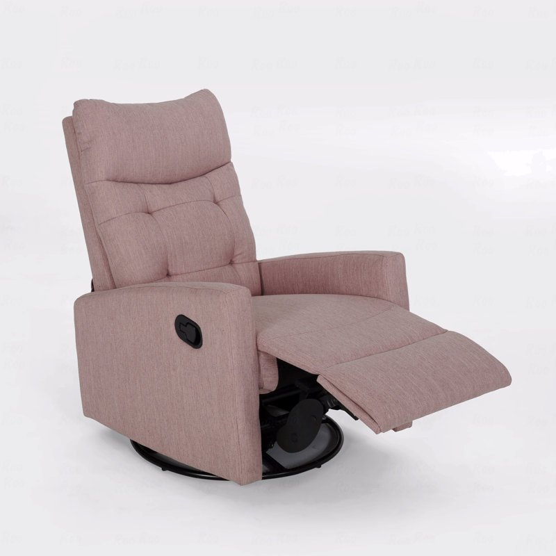 Fauteuils inclinables contemporains à poussoir - Fauteuils coulissants et pivotants, rose, Rose