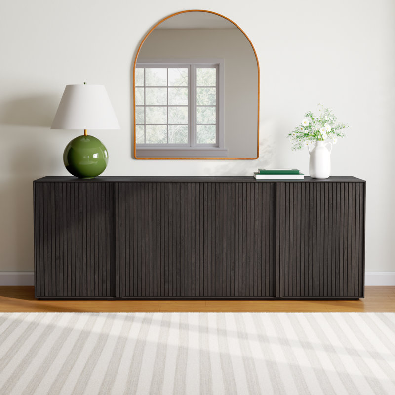Claribel 82'' Sideboard, Smoked Black