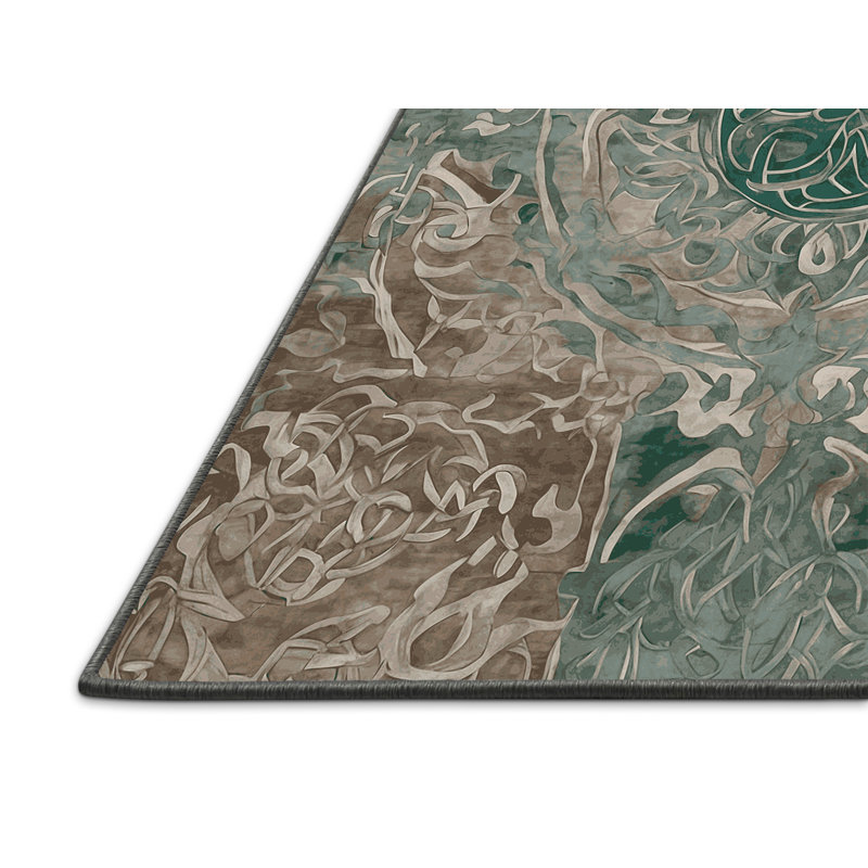 Tapis gris soyeux et moelleux, Tapis de couloir 2 pi x 4 pi