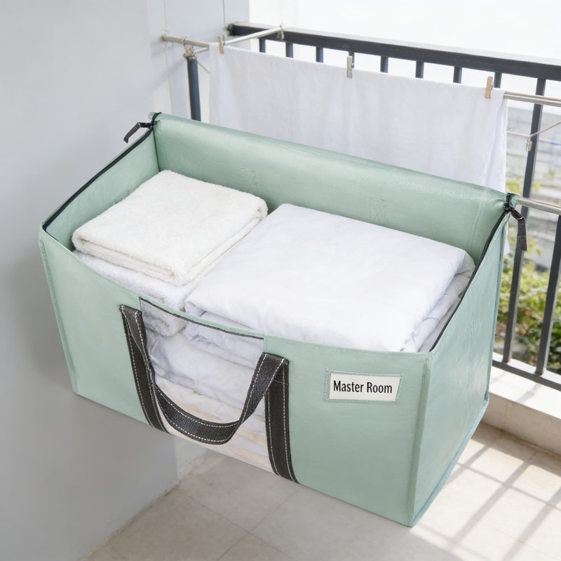 Heavy-Duty Storage And Moving Bags With Lids - Large Capacity Water-Resistant Totes For Holiday Decor, Organization, And Packing Supplies