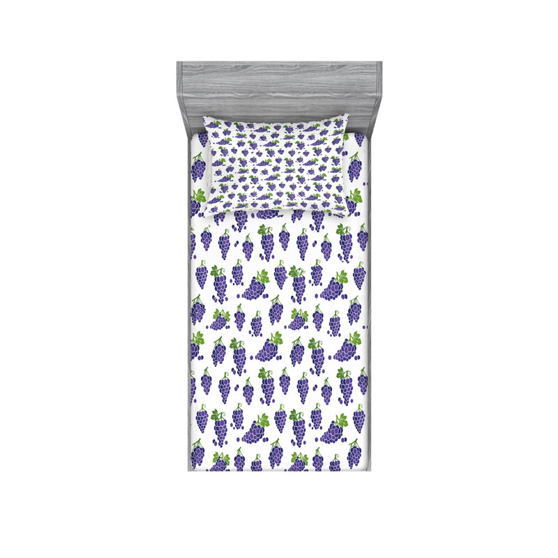 Ensemble de draps Fruited, Taie d'oreiller pour lit simple
