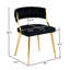Christal 21.65'' W 4-Piece Velvet Dining Chair Set with Metal Legs-88086808