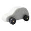 Figurine décorative en marbre en forme de voiture - Objet décoratif ludique pour la table du salon - 15 cm, blanc et noir