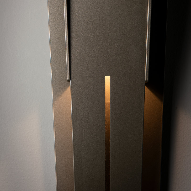 Linea Outdoor Wall Sconce, Coastal Dark Smoke, 21.9" H x 6" W x 4.5" D