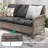 6 Piece Patio Sofa with Table Set with Cushion-108198558