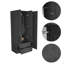 Armoire 3 portes avec 2 tiroirs, tablettes et tringle-921924710