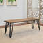 Ensemble de salle à manger Anjuman, table de salle à manger en épingle à cheveux avec chaises et banc, options-938635362