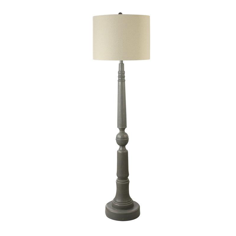 Lampe sur pied colonne en résine 61 "Classic