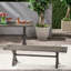Banc de siège d'extérieur gris foncé - aluminium, design moderne et durable en aluminium