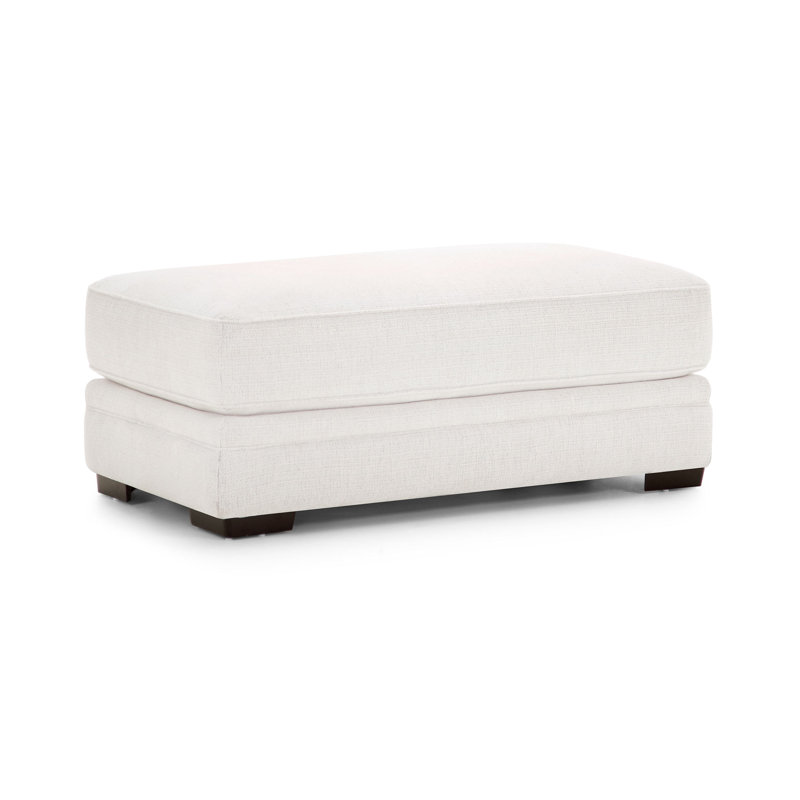 Terrin 51.5" Wide Rectangle Standard Ottoman, Orlando Snow