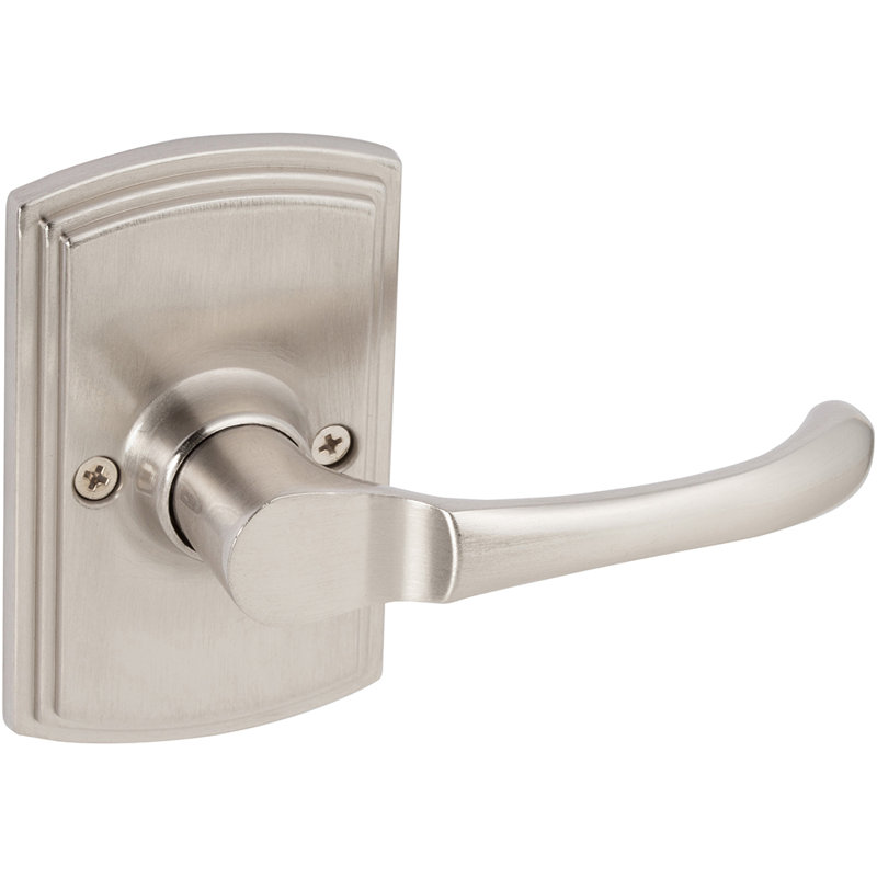 Single Dummy Door Lever, Satin Nickel