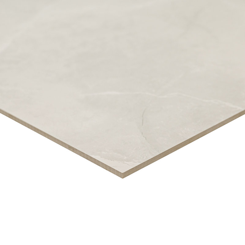 Sonoma 24 in. x 24 in. Polished Porcelain Stone Look Floor and Wall Tile, Cameo