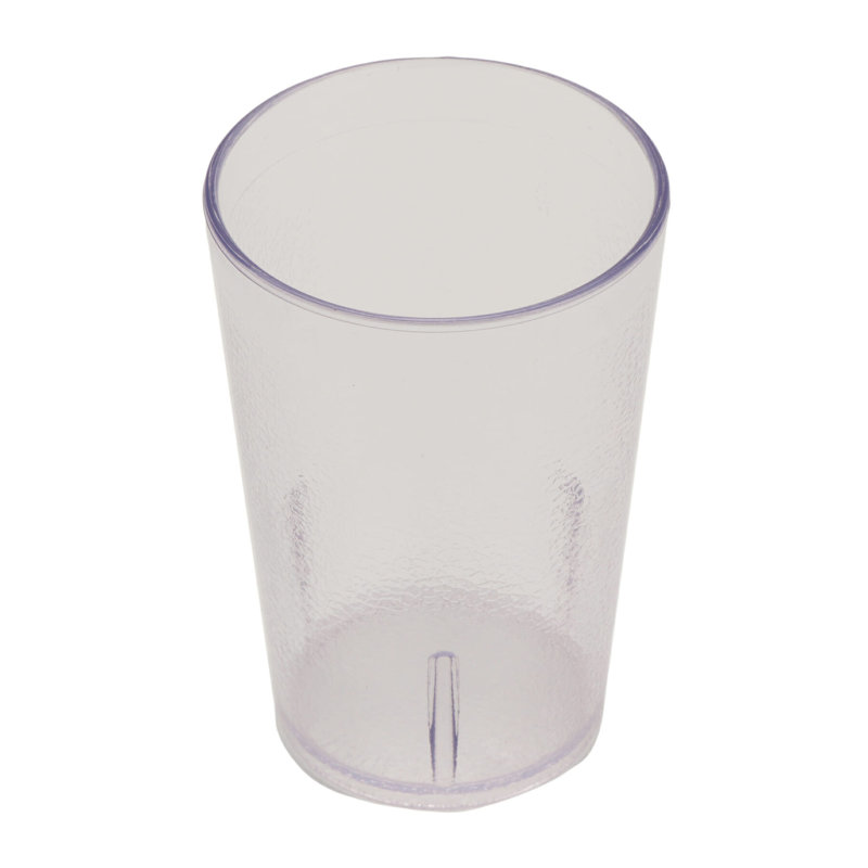 Textured Tumblers - SAN Drinking Glass Set, 8 oz., Clear