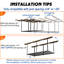 Support de rangement pour garage 3x8FT